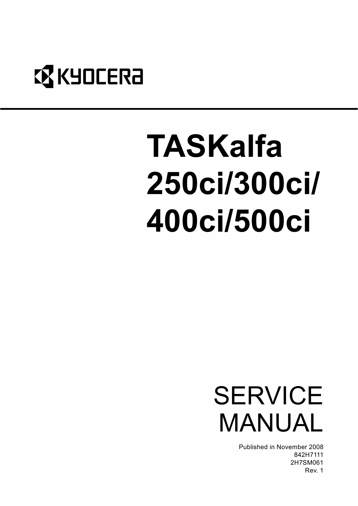 KYOCERA ColorMFP TASKalfa-250ci 300ci 400ci 500ci Service Manual-1